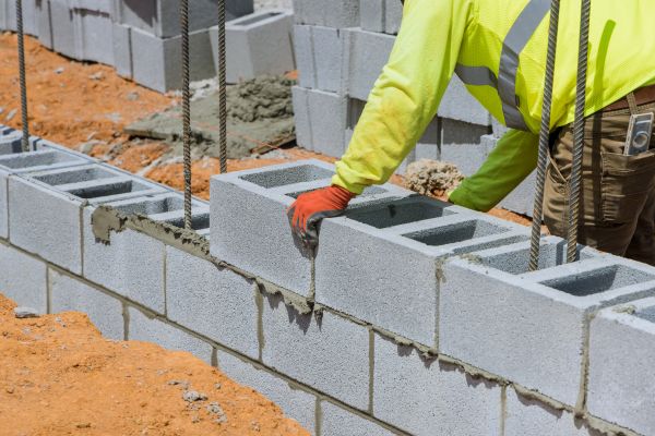 Concrete Blocks Installation in Stamford