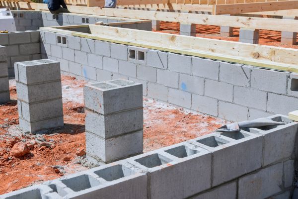 Cement Block Installation in Stamford