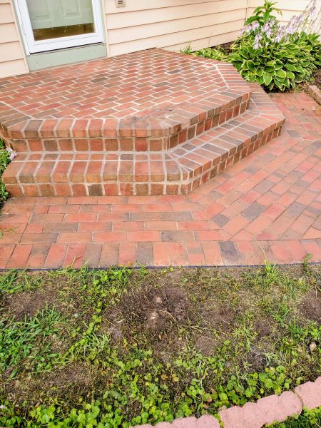 Brick Stoop Repair in Stamford